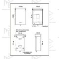 Royu by Winland  Electrical Circuit Breaker Enclosure Nema 3R - Bolt On Panel Board RES03B2N00. 