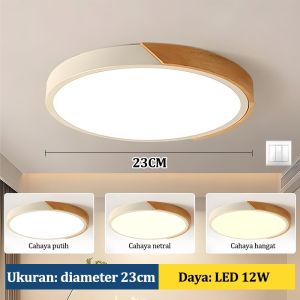 【cod】Lampu Plafon Lampu Dinding Lampu Plafon Remote Control 24/36W Tiga warna lampu langit-langit lampu led celling light Lampu Panel Downlight Dapat digunakan di lorong ruang tamu kamar tidur