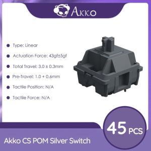 [Bộ 45 Switch/Pack] Công tắc thay thế bàn phím cơ AKKO CS Switch - POM (Pink/Brown/Silver)_Mới hàng chính hãng