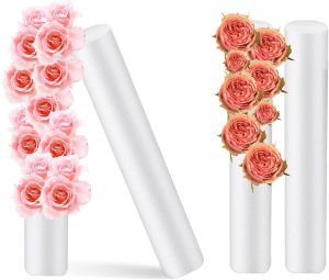 4PCS 15.7 Inch Foam Cylinders for Crafts Foam Tube White Floral Foam Round for Flower Arrangements Polystyrene Foam Flowers Tubing Foam Rods for Modeling DIY Home Craft Arts Supplies