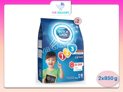 Dutch Lady 123 [2x850g] (Asli /Madu /Choc ) (Exp:2025)