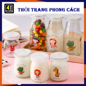 Hũ Thủy Tinh Béo 200ml Dùng Làm Sữa Chua Panna cotta Caramen Kèm Nắp Đậy Chịu Nhiệt Tiện Lợi - Lọ Thủy Tinh Đựng Gia Vi - Cốc Thủy Tinh Đựng Sữa Chua Cho Bé - Hủ Sữa Chua