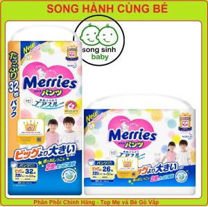 [ Tiêu chuẩn - Jumbo] Tã Bỉm Merries Nhật các size Nb76/ S70/ M56/ L48/ XL38/ XXL26 / M76/ L56/ XL50/ XXl32