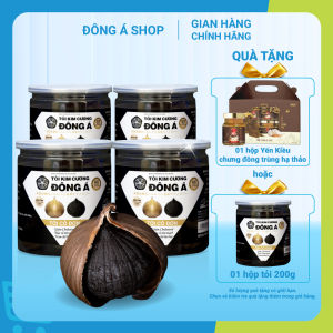 Tỏi Kim Cương Đông Á - Tỏi đen cô đơn hộp 200g SX theo công nghệ Nhật Bản hỗ trợ tốt cho sức khỏe - Kiểm nghiệm chất lượng bởi Bộ Y Tế Intertek