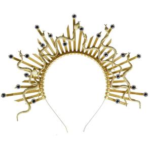 ชุดหูฟังงูโทนสีเข้มอุปกรณ์เสริมงานเลี้ยงโอกาสต่างๆโกธิคอุปกรณ์แต่งผมคอสเพลย์สายรัดหัวลาย Cosplay ชุดปาร์ตี้สำหรับปัจเจก