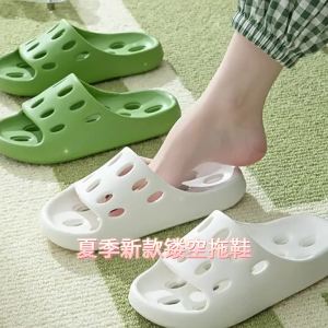 Summer Bathroom Anti-Slip Slippers For Women Comfortable Soft Sole For Bathing Couples Home Use All-Season Beach Outdoor Sandals For Men