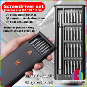 HB Precision Screwdriver Set Magnetic Bit Precision Dismountable Mini Tool Case For Computer Repair