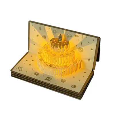 3D Birthday Envelope with Greeting Card Foldable 6/10 Money Holder Gift Idea