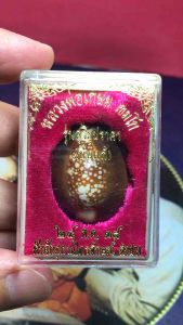 หลวงพ่อเกษม เบี้ยแก้หลวงพ่อเกษม ปี2538 รุ่นสุริยุปราคา ตะกรุดเงิน (รุ่นแรกและรุ่นเดียว) เหรียญหลวงพ่อเกษม เหรียญหลวงพ่อเกษมแท้ เบี้ยแก้ พร้อมกล่องเดิมๆ