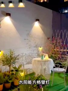 Solar Wall Light-Outdoor Garden Light and Warm White LED Waterproof Twilight to Dawn Easy InstallationFast shipping
