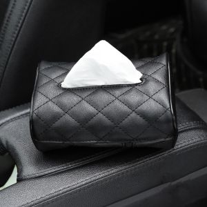 Car Tissue Box Car Back Seat Napkin Headrest Glove Box Auto Parts Tissue Bag Universal Storage Box Automobile Interior Accessories Organizers Compartments