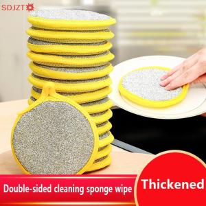 🚚【Local Express Delivery】🚚 5Pcs Double Side Dishwashing Sponge Dish Washing Brush Pan Pot Dish Wash Sponges Household Cleaning Kitchen Tools