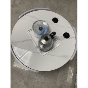 Slate Coffee Table Living Room Household Small Apartment Modern Round Tea Integrated Removable Tea Table