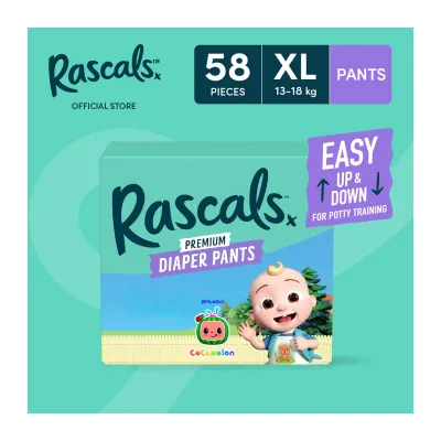 Rascals X Cocomelon Pants XL Diaper - 58PCS (Promo Box)