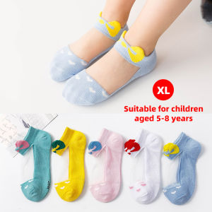 5pairs 0-12Years Summer Childrens Kids Baby Girls Socks Thin Socks Babygirl kids socks cartoon Mesh socks