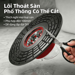 Lõi Ngăn Mùi Cống Thoát Sàn Từ Tính Nắp Đậy Lỗ Thoát Nước bằng Nhựa ABS Cao Cấp Lưới Lọc Tóc Rác Chống Hôi Ngăn Côn Trùng Chống Trào Ngược Tự Động Đóng Mở Dễ Dàng Lắp Đặt kèm Ron Silicone Kín Nước Phù Hợp Nhà Tắm Vệ Sinh 33 đến 98mm
