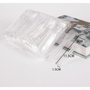 ช้อนพลาสติก ช้อน ห่อฟิล์ม 100ชิ้น ช้อนปลายส้อม มีดพลาสติก มีดตัดเค้ก ช้อนพลาสติดตักขนม แต่ละช้อนบรรจุอย่างอิสระ ซีลแยกทุ