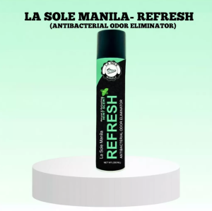LA SOLE MANILA REFRESH 350ml- Odor Eliminator Antibacterial Spray Shoes Sneakers Bags Caps Helmet