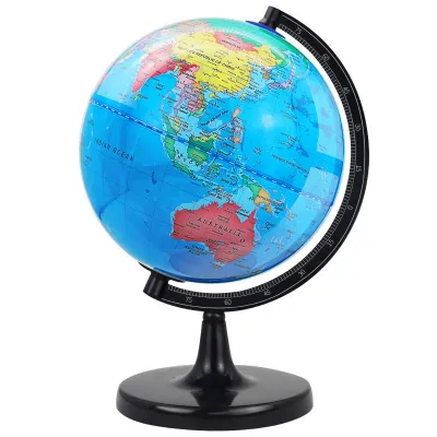 【KEVE】32CM /25CM /20cm 360 Degree Rotating World Globe Earth Atlas Map Rotating Desk Stand Geography 地球仪