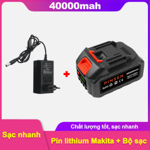Pin lithium 21V PINSEN Makita 10000mAh/40000mAh/68000mAh/90000mAh phù hợp cho các dụng cụ điện không dây công suất lớn như cờ lê điện cưa búa máy mài góc máy cắt cỏ.