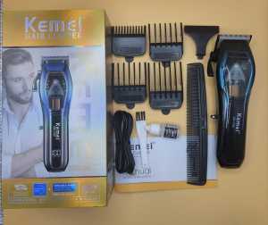 Alat Cukur Kemei Km-1768 Hair Clipper Kemei Km 1768 Rechargeable LED Display indikator baterai - Gold