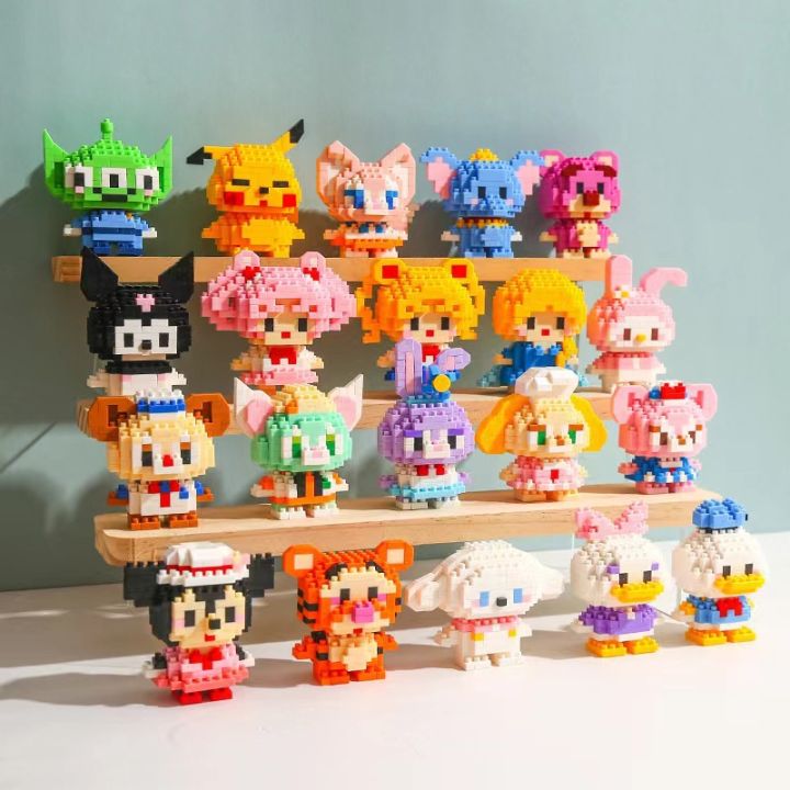 Mainan Bricks Mini Nano DIY Rakit Model Kartun - Mainan Balok Susun Edukasi Anak-Varian Random