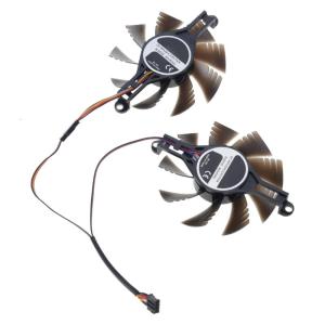 80mm 4Pin Video Fan Graphics Cooling Graphics Radiators Easy Installation Replacement for RX580 2048