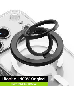 Ringke Dual Mag Smart Ring - Dual Sided Phone Ring Grip for MagSafe Compatible Devices  Slim Lightwheigt Comfortable Grip Powerful MagSafe Hands Free Placement