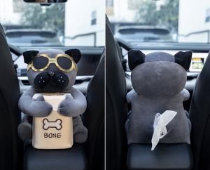 Gấu đựng khăn giấy đồ đạc hình thú nhồi bông Dễ Thương Đáng Yêu Có sọt rác trên xe ô tô đa dụng tiện lợi