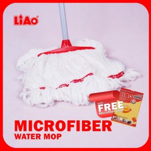 LIAO High-Quality Microfiber Twist Mop with Easy Twist Handle - Wet/Dry Cleaning Tool