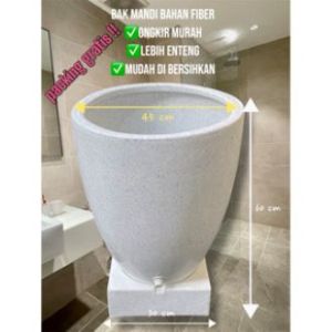 bak mandi fiber resin aestetik gratis packing kardus