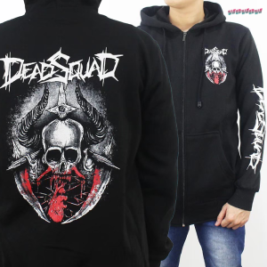 Deadsquad Hoodie Sweater Jaket Sleting - METAL BAND - Cotton Fleece CLOTHING DISTRO OUTFIT MUSIK UNDERGROUND TERMURAH TERBARU LOCAL BAND