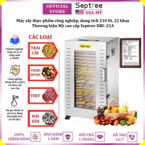 Máy sấy thực phẩm thương hiệu Mỹ Septree DBC-22A 22 khay - Dung tích 210 lít  - Hàng Nhập Khẩu