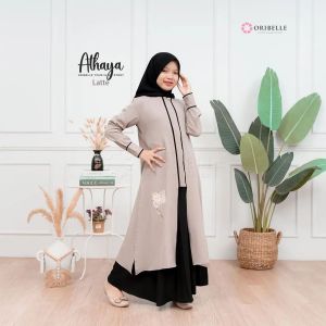 Athaya Tunik Set Kids Bahan Crinkle Apk Bordir Setelan Rok Anak Tanggung Umur 11-14 Tahun Terbaru