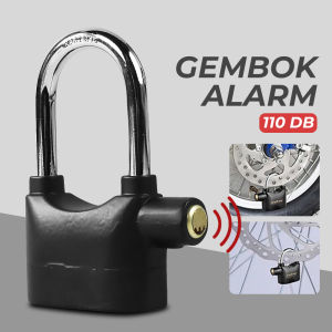 Gembok Alarm Anti Maling Anti Pencuri Ring Panjang Pengaman Motor Alarm alarm gembok anti maling