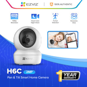 EZVIZ H6C 2MP 360° Pan & Tilt CCTV Camera Connect Cellphone Night Vision Smart Home Security Camera Two-way Audio High Definition Night Vision Motion Detection