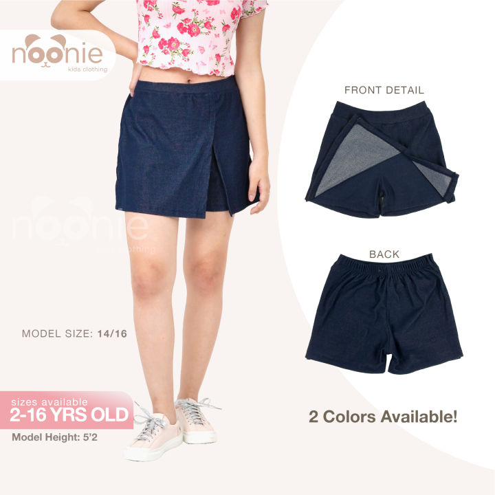 Noonie - Girls Denim Skort (2-16Y) - Kids Outfit for Girls Panlakad ...