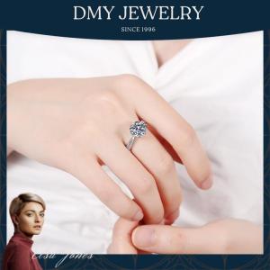 DMY Jewelry Diamond Ring For Women/Moisanite Ring/Moissanite Diamond Ring/Moissanite Jewelry/Woman Jewellery Ring/925 Silver Ring/Silver Ring Women/Moissanite Ring Gra/Moissanite Ring 0.5 Caret/ Engagement Jewelry Life Long Love