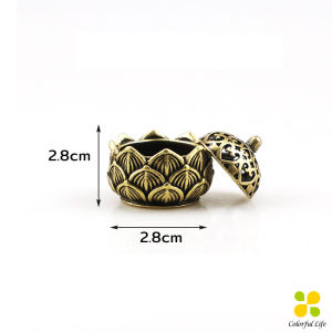 CLM กระถางธูปจิ๋ว สไตล์จีนโบราณ งานโลหะ ของตกแต่ง ใช้จุดวางกำญาณ incense burner