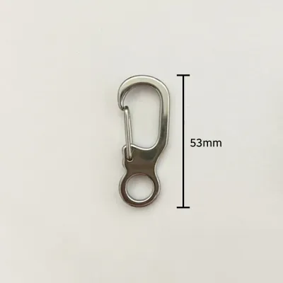 Carabiner Hook 3 Options Size (Aluminum Clip Lock Stainless Steel Key Ring Keychain Climbing Quickdraws Hanging Buckle) (camping hiking cycling accessories)