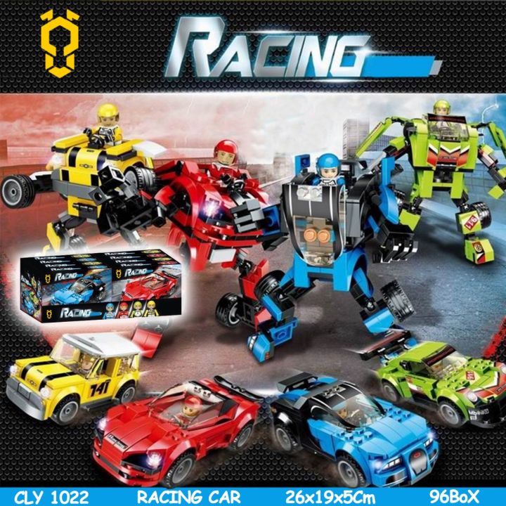 Transformer Sport Car Blok BLock Balok Bricks Tumpuk Building Set ...