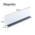 PVC Shelf Dividers Clear Closet Shelf PVC Barrier Table Shield Divider For Store/Office. 