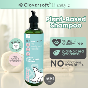 [Cloversoft Official] Plant Based Shampoo and Conditioner (500ml)