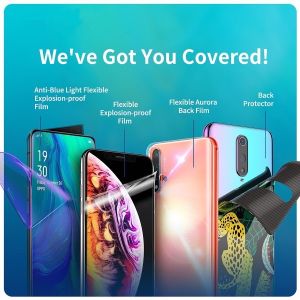 For iPhone/Samsung/Huawei/OPPO/VIVO/REALME/Redmi/Xiaomi/Honor/One Plus/Asus Hydrogel Nano Protector