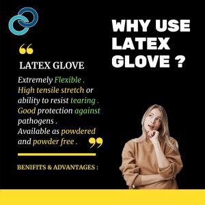 Supreme Lightly Powdered Latex Disposable Glove M5.0g 50 & 100 Pcs/Box