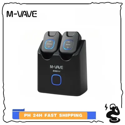 M-VAVE SWS11 5.8GHz Wireless Guitar System Rechargeable Wireless Transmitter Receiver Set 6 Signal Channel 48K/24bit Resolution