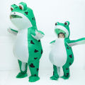 Frog Inflatable Costume Kid Adult Boy Men Cosplay Suit Blow Up Halloween Carnival Party Antroxu Comic Animal Cute Green Tadpole. 