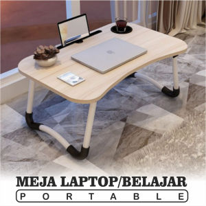 Meja Lipat Portable / Meja Lipat / Meja Laptop / Meja Belajar Anak motif polos karakter 50x30