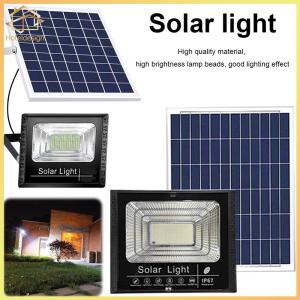 Solar Powered Wall Lamp IP67 Waterproof Outdoor Street Light Auto-On Smart Wall Light Flood Light for Patio Path Yard