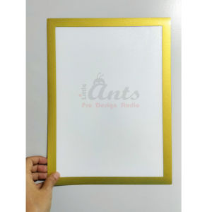 [New] A4 document display magnetic frame PVC protector cover certificate SOP poster sticker picture sign papan tanda photo frame office school stationery licence lesen dine-in sijil holder folder bingkai foto 磁性相框文件套